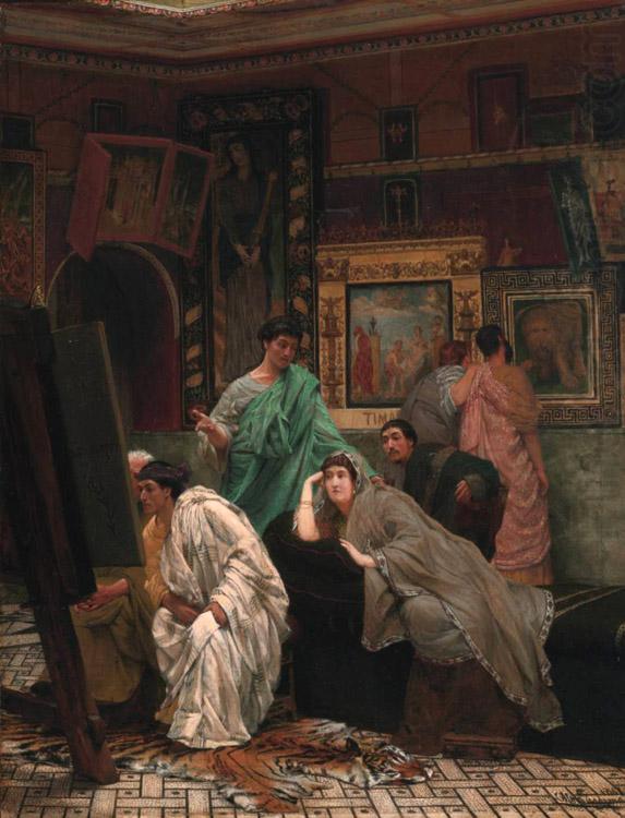 Alma-Tadema, Sir Lawrence The Collector of Pictures in the Time of Augustus (mk23) china oil painting image